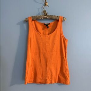 Ralph Lauren 100% cotton orange tank top size L